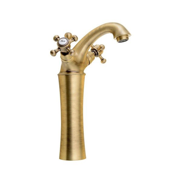 Bateria umywalkowa stojąca w kolorze brązu Antea – Sapho