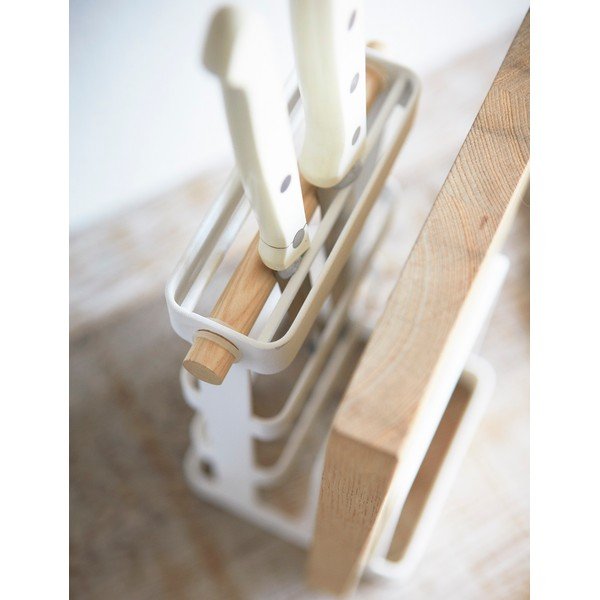 Biały stojak na noże i deski do krojenia YAMAZAKI Tosca-image-2