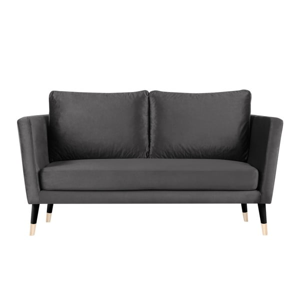 Szara sofa 3-osobowa z czarnymi nogami Paolo Bellutti Julia