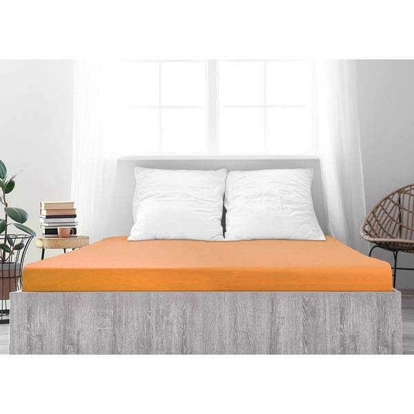Łososiowe prześcieradło z gumką 90x200 cm – B.E.S.-image-2