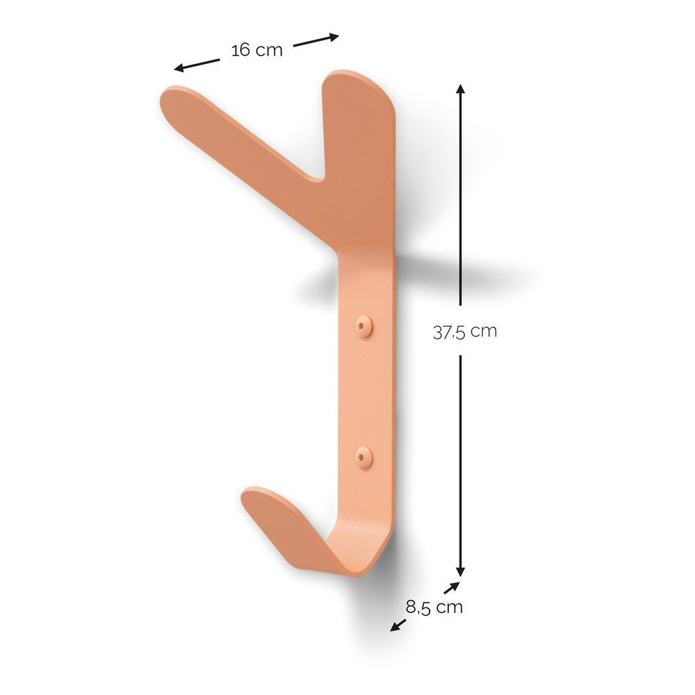 Łososiowy ścienny stalowy haczyk Frondo – Spinder Design (zdjęcie 5)