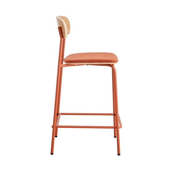 Czerwono-naturalne hokery zestaw 2 szt. (wys. siedziska 66 cm) Adriana – Marckeric-image-4