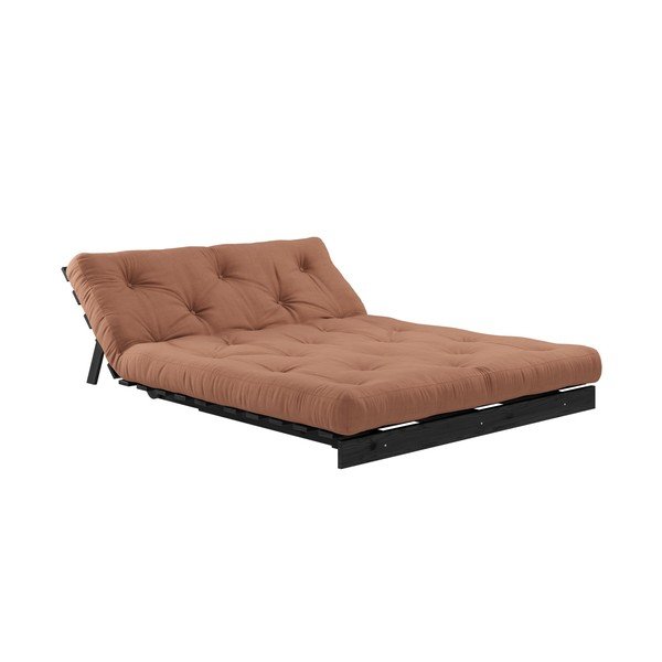 Sofa wielofunkcyjna Karup Design Roots Black/Clay Brown-image-4