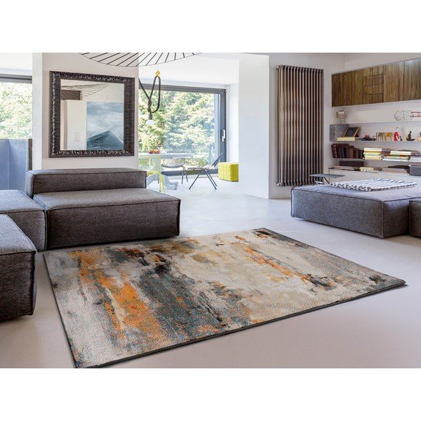 Dywan w kolorze szarym i ochry 80x150 cm Eider – Universal-image-1