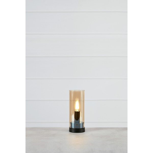 Pomarańczowa lampa stołowa z szklanym kloszem (wys. 23 cm) Post – Markslöjd-image-1