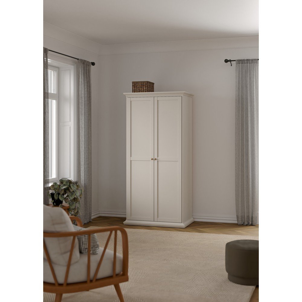 Kremowa szafa 96x201x60,5 cm Paris – Tvilum (zdjęcie 8)