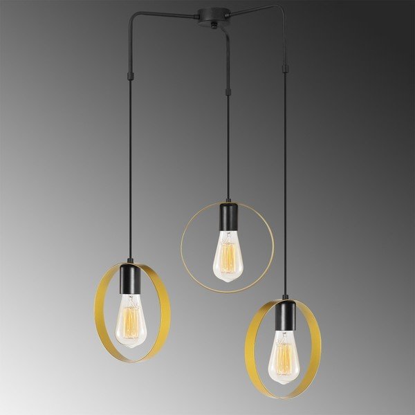 Czarna metalowa lampa wisząca Opviq lights Kosmos-image-1