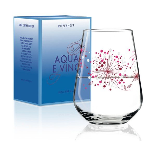 Szklanka ze szkła kryształowego Ritzenhoff Veronique Jacquart Red, 540 ml-image-2
