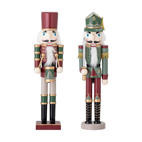 Drewniane figurki świąteczne zestaw 2 szt. (wysokość 38 cm) Darren – Bloomingville