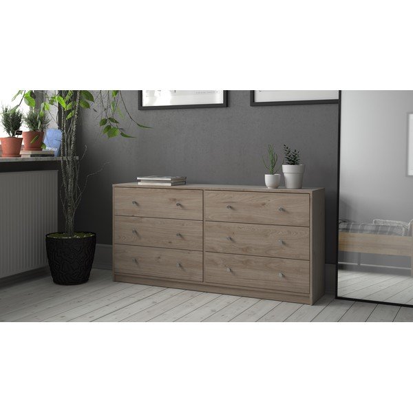 Komoda w naturalnym kolorze 143x68x32 cm May – Tvilum-image-1