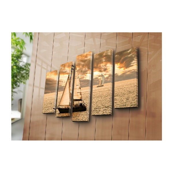 Obraz wieloczęściowy Boat, 105x70 cm-image-2