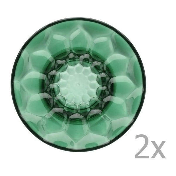 Zestaw 2 zielonych przezroczystych okrągłych wieszaków Kartell Jellies, Ø 13 cm