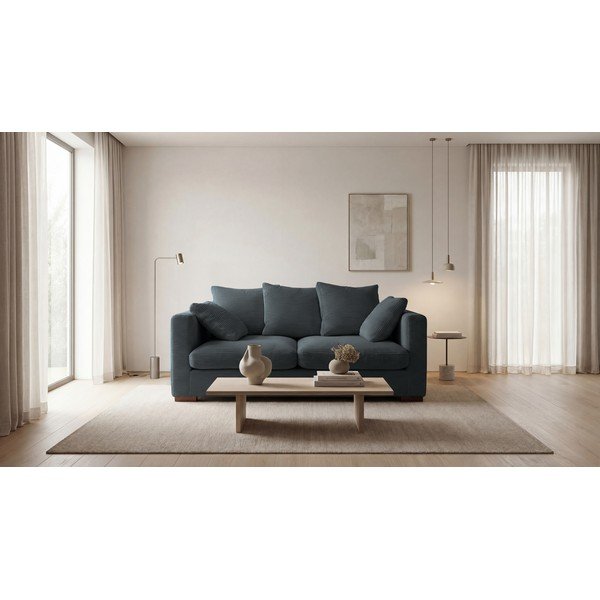 Szara sztruksowa sofa 175 cm Comfy – Scandic-image-1