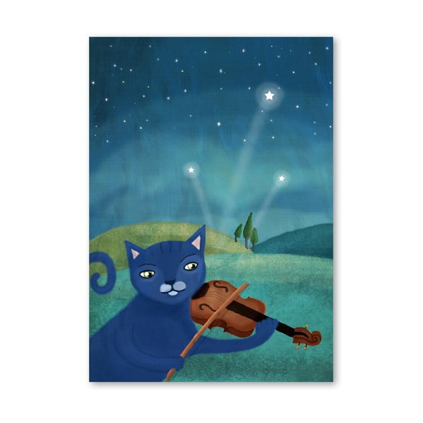 Plakat (projekt: Mia Charro) - Cat and Violin