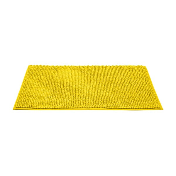 Żółty tekstylny dywanik łazienkowy 50x80 cm Chenille – Allstar