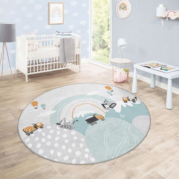 Dywan dziecięcy odpowiedni do prania ø150 cm Snowy Hills – Mila Home-image-4