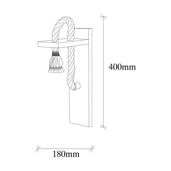 Kinkiet w naturalnym kolorze Erebos – Opviq lights-image-4