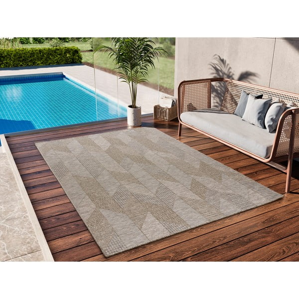 Beżowy dywan odpowiedni na zewnątrz 152x230 cm Oria – Universal-image-1