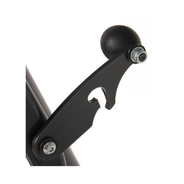 Szara metalowa huśtawka ogrodowa Rimini – Dajar-image-2