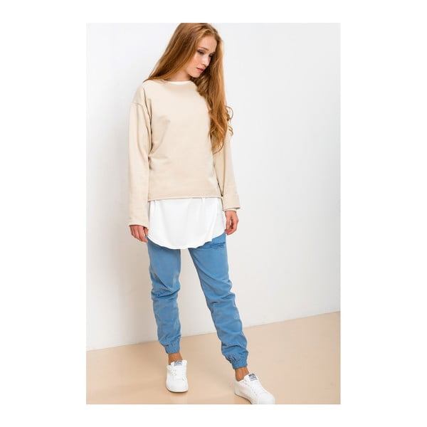 Beżowo-biała bluza Lull Loungewear Brave Souled, rozmiar S