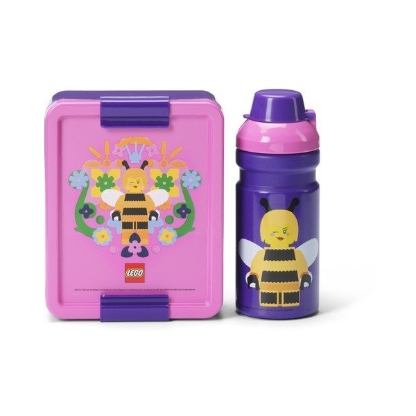 Pojemnik śniadaniowy dla dzieci z butelką Bee – LEGO®