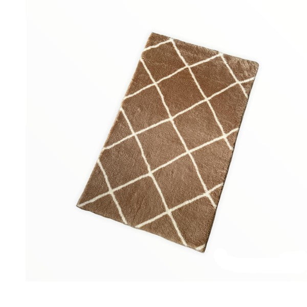 Brązowy dywanik łazienkowy 50x80 cm Diamond – Mila Home