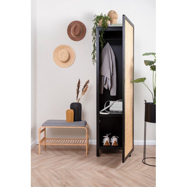 Czarna drewniana szafa Leitmotiv Galant-image-1