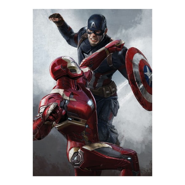 Plakat z blachy Civil War Divided We Fall - Hawkeye