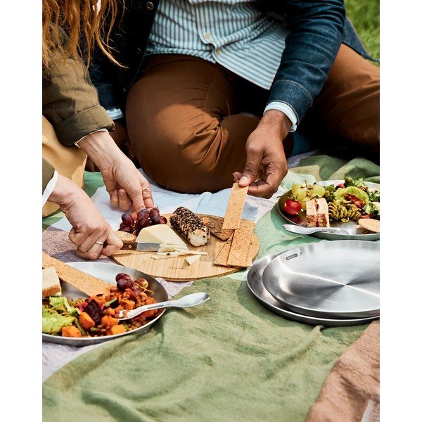 Talerze ze stali nierdzewnej w kolorze srebra zestaw 4 szt. ø 25,5 cm – Black + Blum-image-3