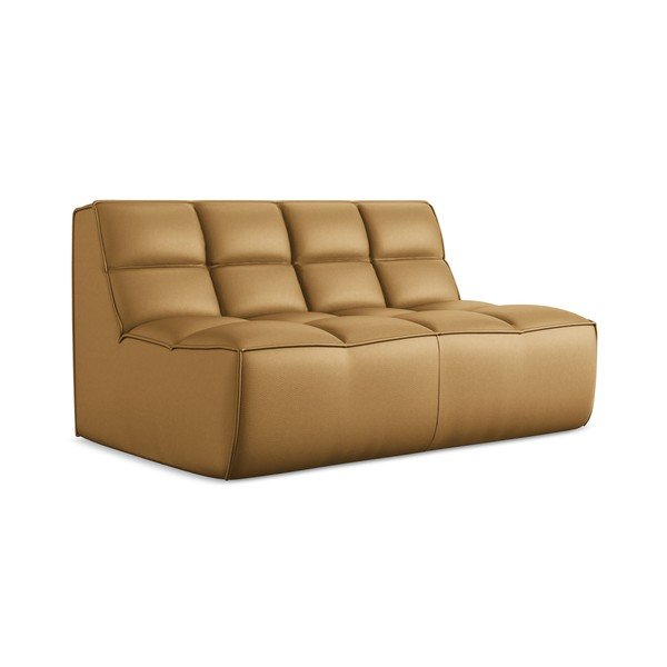 Koniakowy moduł sofy z imitacji skóry Kalai – Makamii-image-1