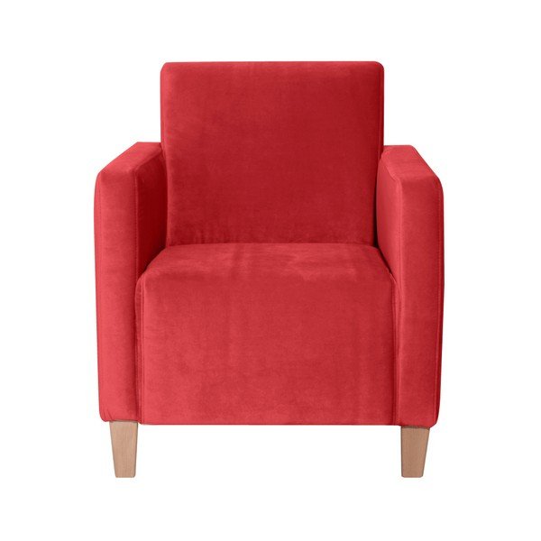 Czerwony fotel Max Winzer Milla Velvet-image-1