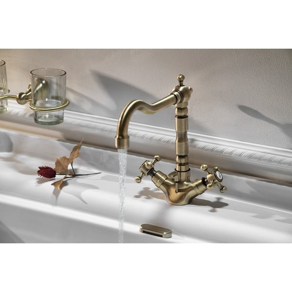 Bateria umywalkowa stojąca w kolorze brązu Antea – Sapho-image-1