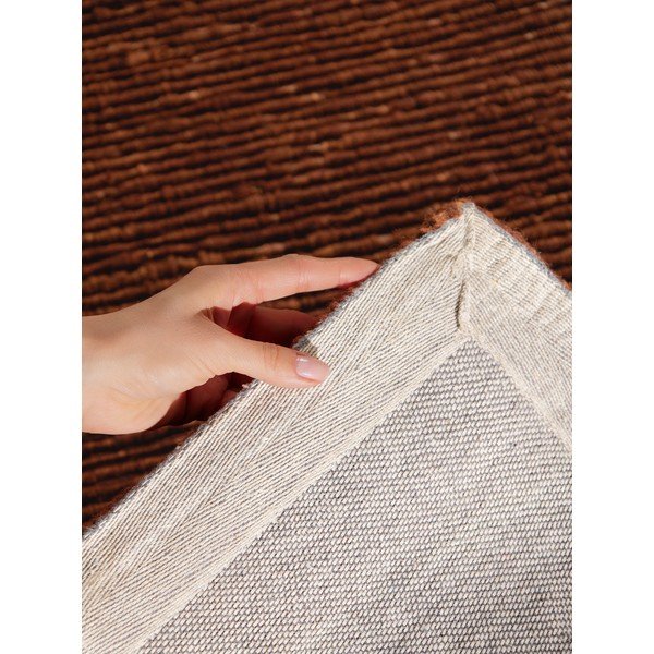 Brązowy wełniany dywan tkany ręcznie 80x150 cm Bexley Woolwich – Ted Baker-image-4