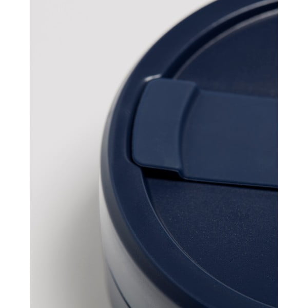Granatowy składany kubek podróżny Stojo Biggie Denim, 470 ml-image-4