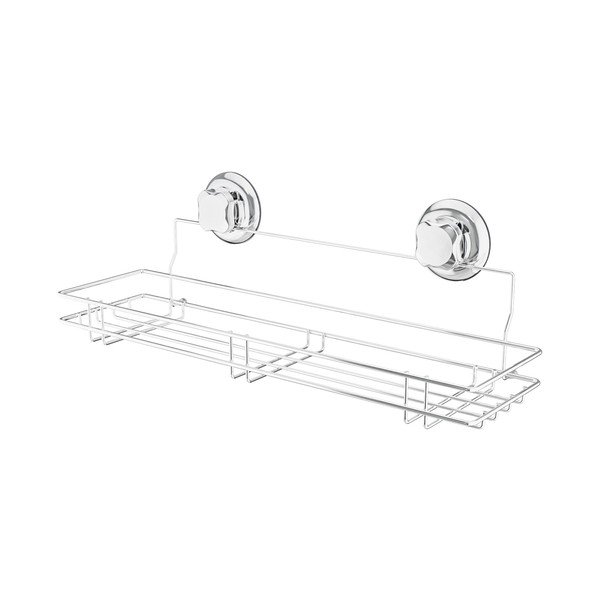 Samoprzylepna metalowa półka łazienkowa w kolorze srebra Bestlock Bath – Compactor-image-4