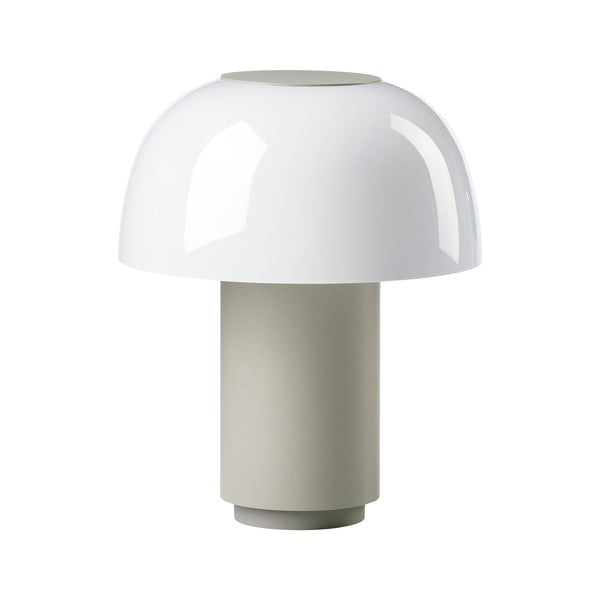 Szara aluminiowa lampa stołowa LED ze ściemniaczem (wysokość 22 cm) Harvest – Zone