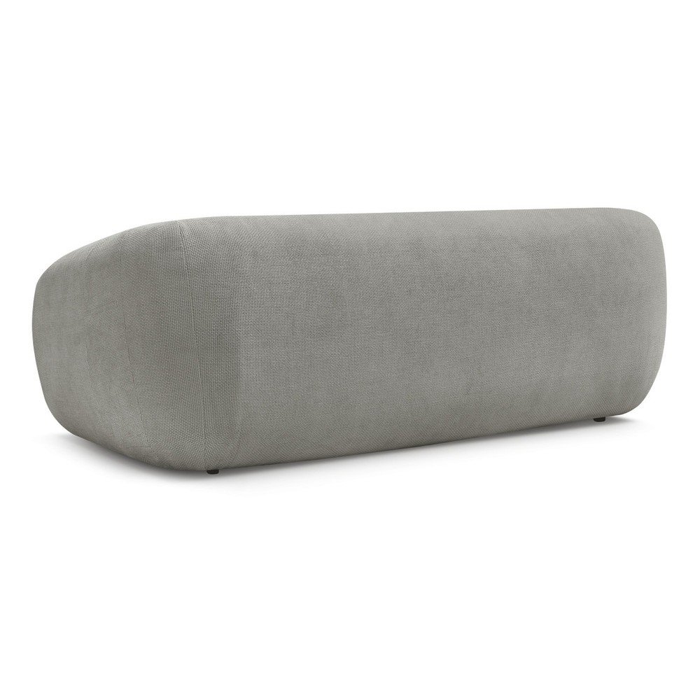 Jasnoszara rozkładana sofa z tkaniny szenilowej 228 cm Neyo – Bobochic Paris (zdjęcie 10)