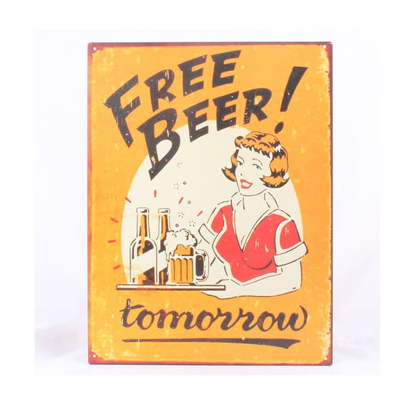Blaszana tablica Free Beer