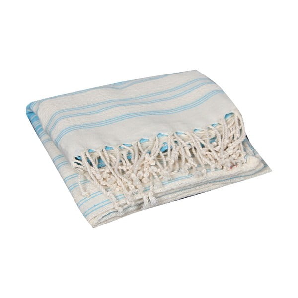 Turkusowy ręcznik hammam Artemis Turquoise, 90x190 cm