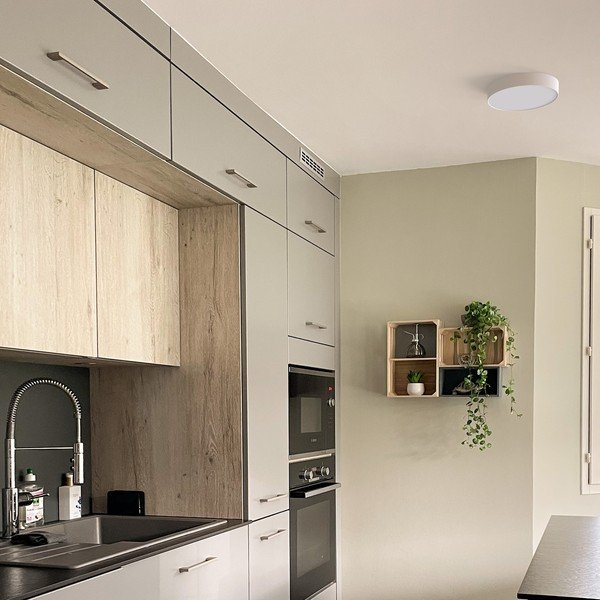 Biała lampa sufitowa SULION Rond, ø 13,5 cm-image-4