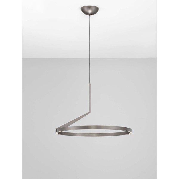 Aluminiowa lampa wisząca LED ze ściemniaczem w kolorze srebra ø 60 cm Tilia – Nova Luce-image-3