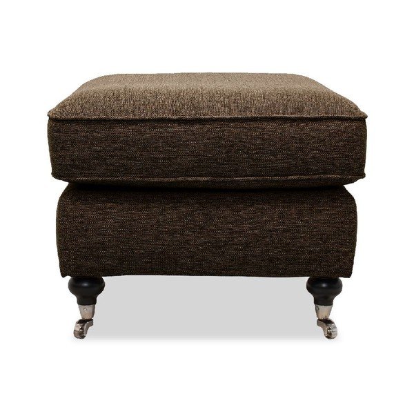 Brązowy taboret VIVONITA William-image-1