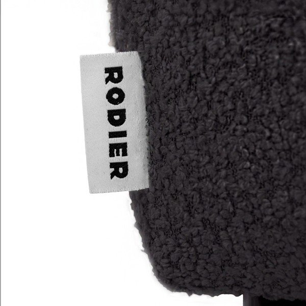 Czarny fotel z materiału bouclé Belle – Rodier-image-3
