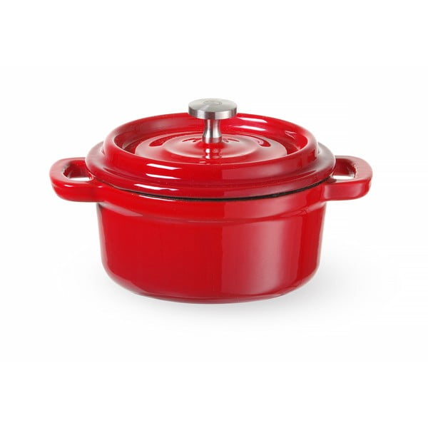 Garnek żeliwny z pokrywką odpowiedni na indukcję 270 ml – Hendi