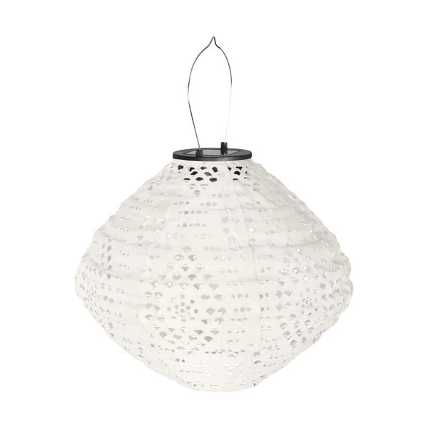 Biały zewnętrzny lampion solarny LED (wysokość 22 cm) Harwood – House Nordic