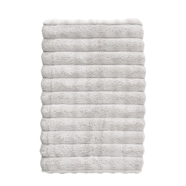 Jasnoszary bawełniany ręcznik kąpielowy 140x70 cm Inu − Zone
