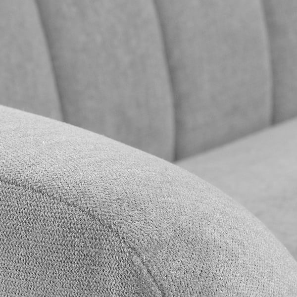 Jasnoszara sofa Kave Home Off-image-3