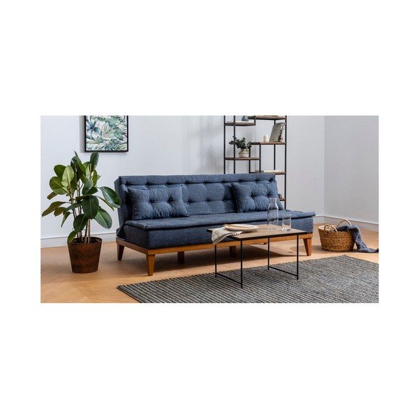 Ciemnoniebieska sofa rozkładana Aristea-image-4