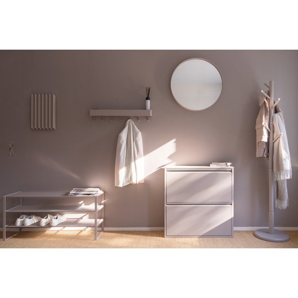 Szarobrązowa metalowa szafka na buty 70x48,5x29 cm Rex – Spinder Design-image-4