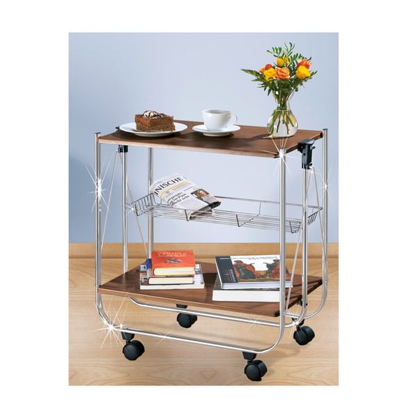 Regał na kółkach Wenko Serving Walnut-image-1